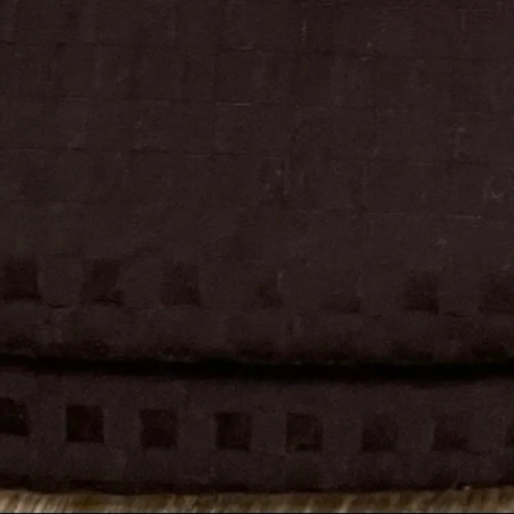 NEW Casaluna Washed Black Waffle Weave shower Curtain